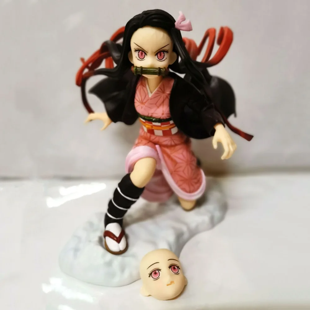 Kimetsu no Yaiba фигурки героев аниме Kamado Tanjirou Nezuko Demon Slayer Zenitsu фигурка коллекционера Рождественская демоническая игрушка кукла