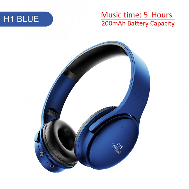 Pro Bluetooth-Compatible Headphones Wireless Eearphone with Mic Hands-free HIFI Stereo BT5.0 Over-Ear Headset support TF Card