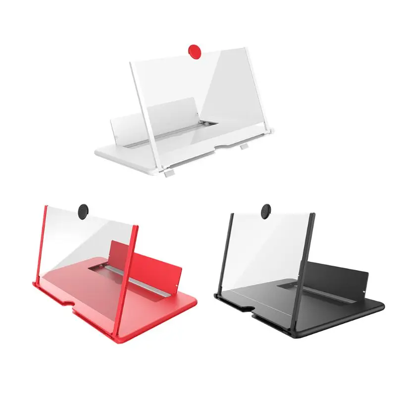 

Pull Typer Cell Phone Amplifier Screen Magnifier 3D Effect High Definition with Desk Holder Magnifying Folding for Movie Game