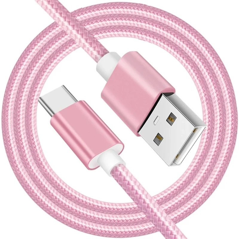 Кабель USB Type-C для зарядки и передачи данных Нейлоновый Huawei Mate 10 20 30 Pro Honor 8 9 V20 Samsung