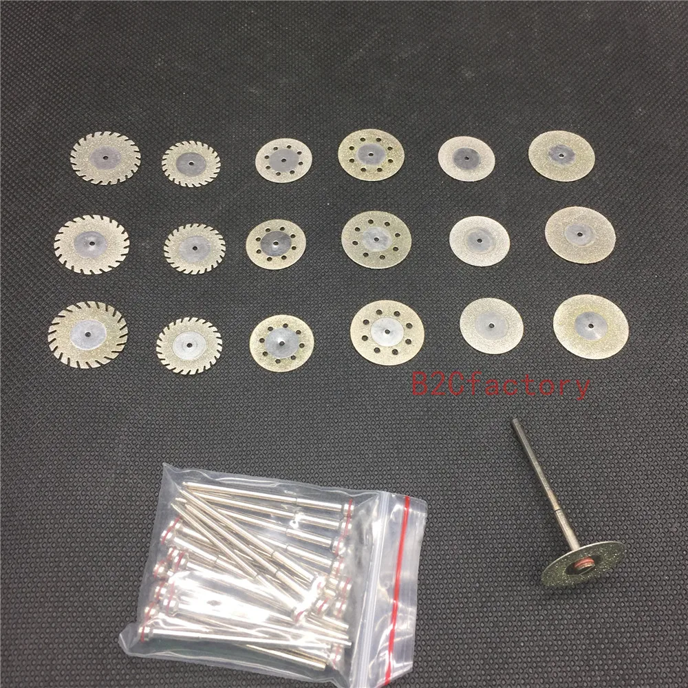Dental Diamond Polishing Wheel Saw Disc Rotary Tool Mandrels Dental