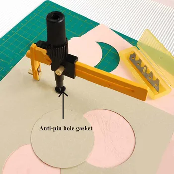 

Adjustable Circle Cutter Round Cutting Knife Model Patchwork Compass Circle Cutter Circular Paper Scrapbooking Cards Cutters