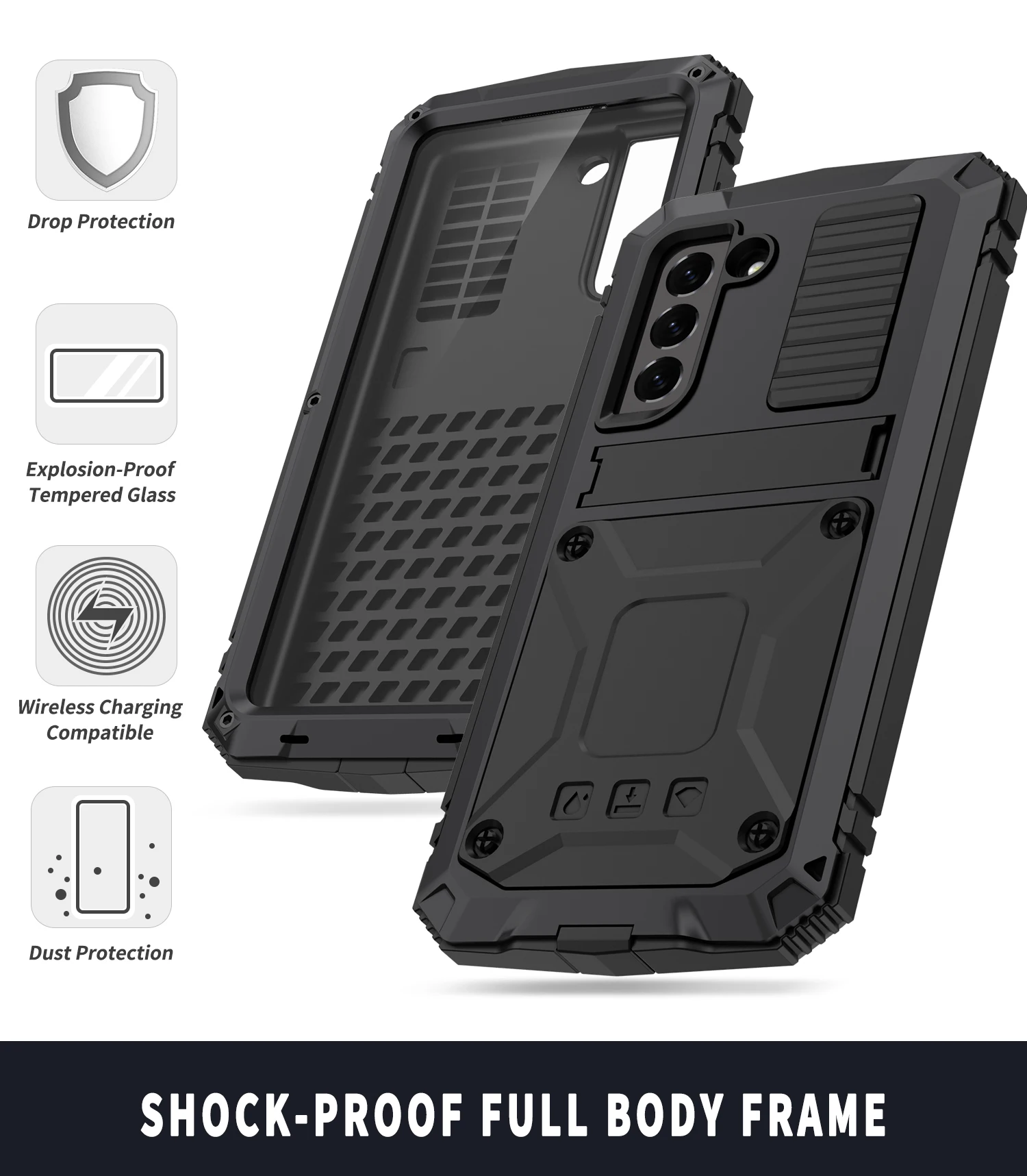 Amazon Waterproof Samsung S21 Ultra Case In Heavy Duty Armor