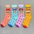 Occident Fashion Colorful Print Socks Women with Mushroom Spring Woman Socks Cotton Calcetines Mujer Meias 010202