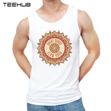 Teehub модный дизайн Flow Yoga напечатаны мужские майки смешной o-образным вырезом Повседневный жилет без рукавов Мужская футболка