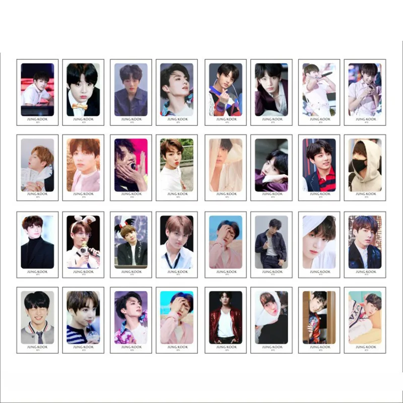 B 32 шт. Bangtan Boys карта Soul Persona LOMO карта с изображением чимина и шуги J-HOPE JIN LOMO плата, вентиляторы коллекции приносить душа фильм LJJ671 - Цвет: B