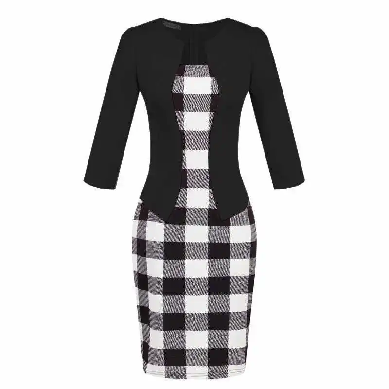 5 Black Ремень карандаш формальное платье-футляр Для женщин Bodycon Вечерние офисные элегантное платье работы Бизнес - Цвет: 5 Black