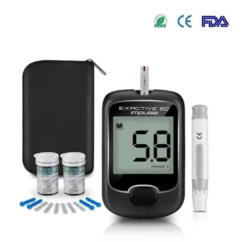 

Medical Blood Glucose Meter Glucometer Kit Diabetes Tester 50 Test Strips Lancets Home Blood Sugar Meter For Diabetic Medidor