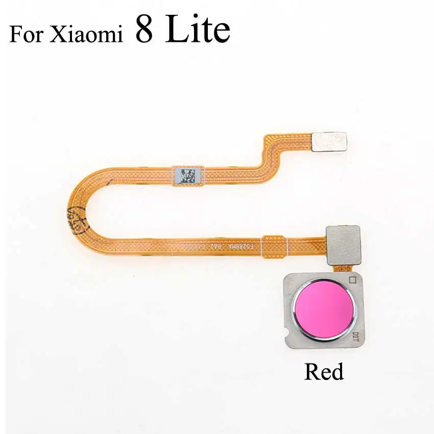 MI8 Lite Red YuXi сканер отпечатков пальцев сенсор ID Touch для Xiao mi 8 mi 8 Lite 8 SE Кнопка возврата домой клавиатура гибкий кабель, сменные детали - Цвет: MI8 Lite Red