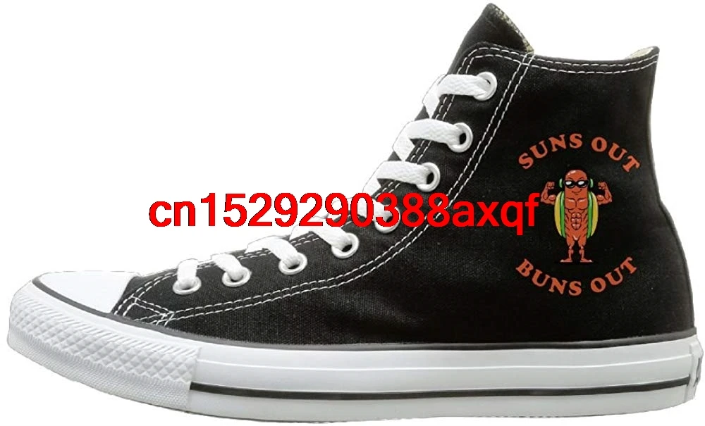 

Unisex Casual Shoes Boys and Girls Sports Shoes Suns Out Buns Out Canvas Shoes High Top Sport Black Sneakers Unisex Style