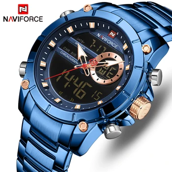 

NAVIFORCE Sport Top Brand Luxury Men Watch Watch Waterproof Stainless Steel Wristwatch Quartz Male Clock Design Reloj Hombre