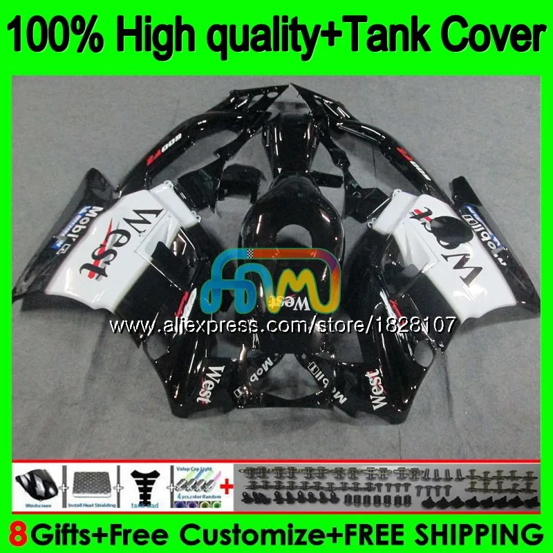 Корпус+ майка для HONDA CBR 600F2 600 F2 FS CBR600FS 1BS. 36 CBR600 F2 CBR600F2 91 92 93 94 Черный Запад 1991 1992 1993 1994 обтекатель