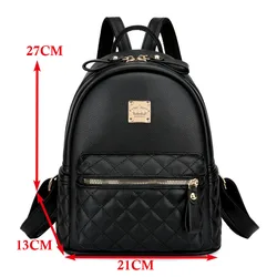 2022 Women bags European And American luxurious Style Backpack Ladies Fashion All-Match Lingge Travel Storage Bag PU Backpack