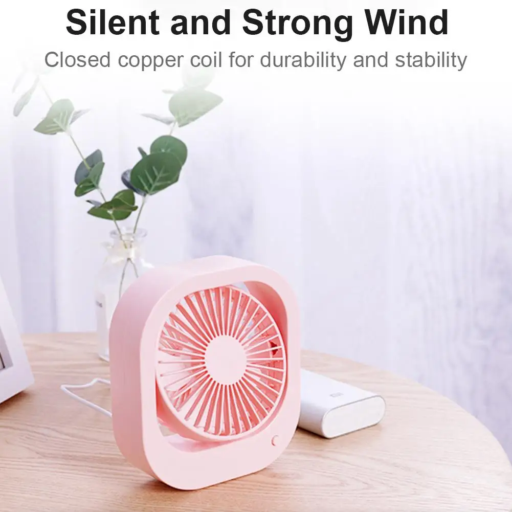 

Rechargeable Battery Powered Mini USB Fan Ultra Quiet Table Fan Portable USB Personal Fan for Office Home Car Travel