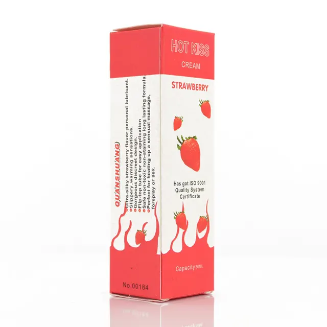 50ml Strawberry Flavored Edible Lubricant for Sex Oral Water Base Silicone Lubrication Silk Touch Anal Orgasm