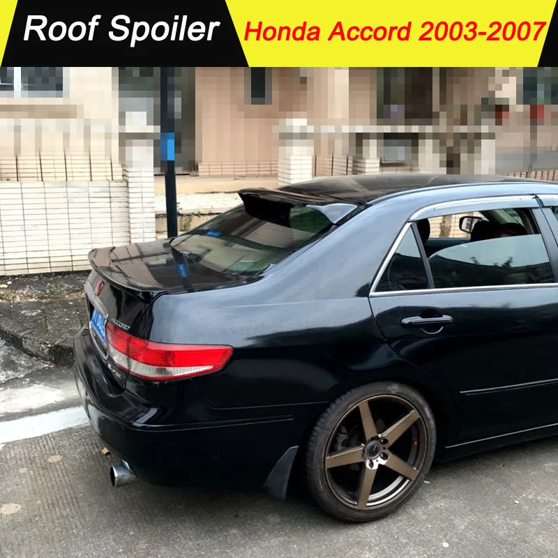 Для honda accord 2003 2004 2005 2006 2007 Спойлер ABS задний украшение в виде хвостового крыла крыша крыло для honda accord 2003-2007