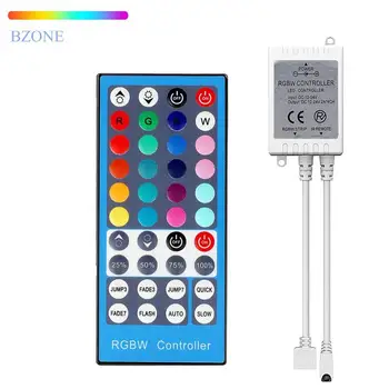 

IR Remote Controller 40 Keys RGBW Led Wireless Dimmer for RGB/RGBW 3528 5050 LED Strip Lights JK062