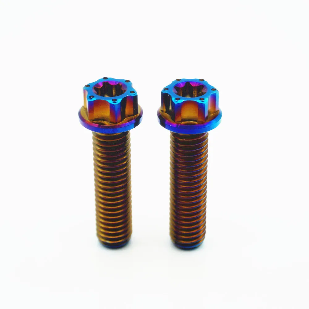 Титановые болты M8 x 20 25 мм Torx фланец Ti винты крепеж для мотоцикла титановые винты Ti крепеж