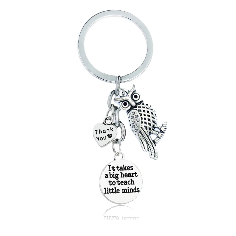 Это занимает большое сердце чтобы научить маленьких умов брелоки сова кулон