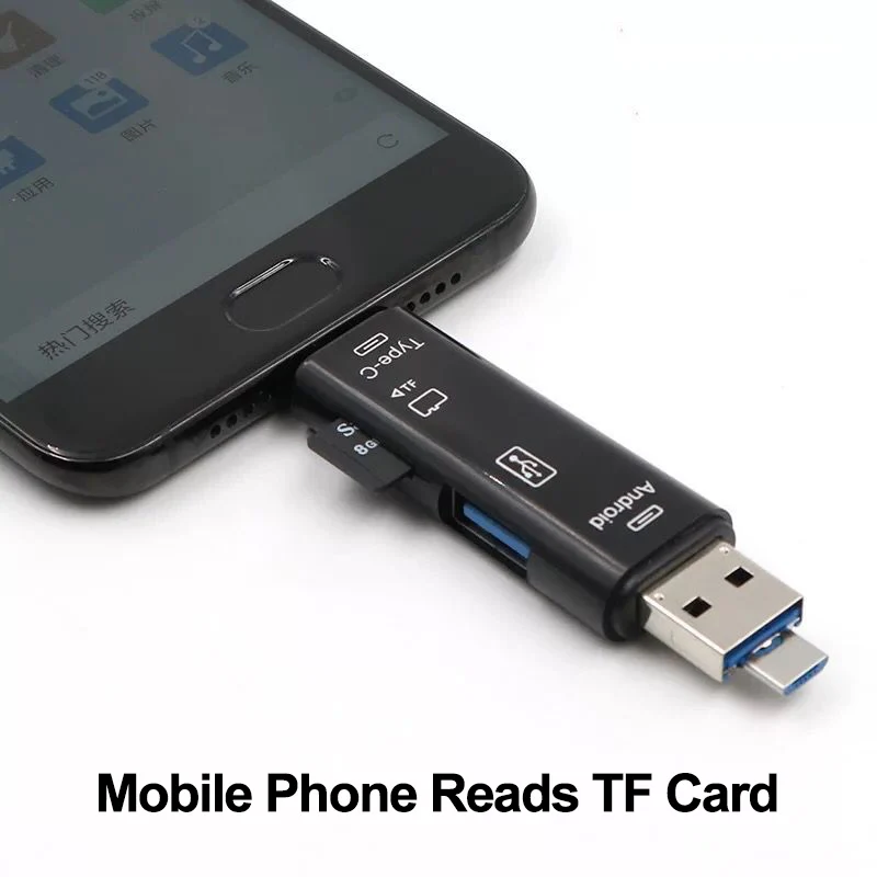3 в 1 USB OTG кардридер type C и Micro USB OTG карта высокоскоростной адаптер SD TF кардридер для ноутбука Android мобильный телефон