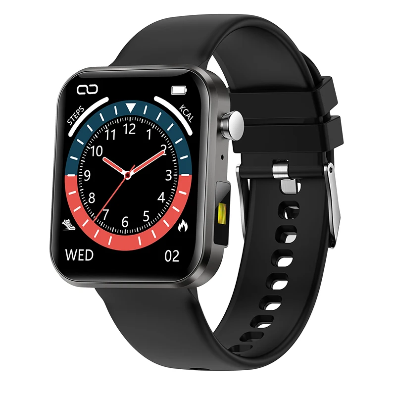 2021 New Body Temperature Smart Watch Women Full Touch Men Smartwatch IP68 Waterproof Fitness Bracelet LED light for Android IOS 