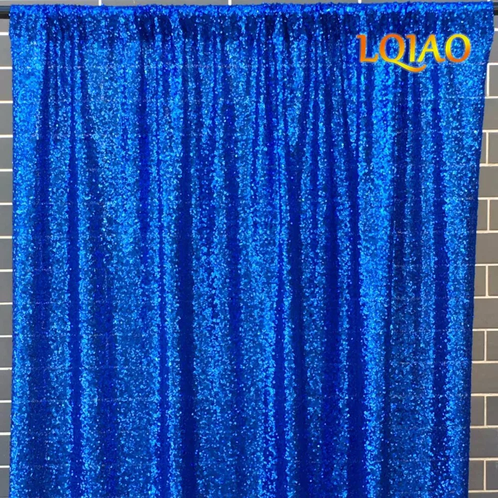 Royal Blue Sequin Backdrop-12