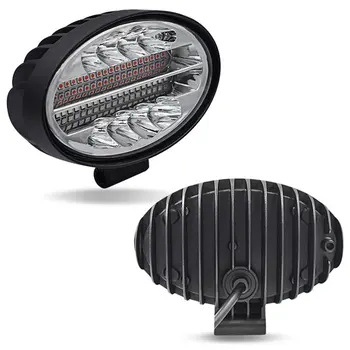 

1PC 144W Oval Strobe Work Light Car Light Off-Road Spotlight Plastic + Glass Stable Performance Lighting Lights