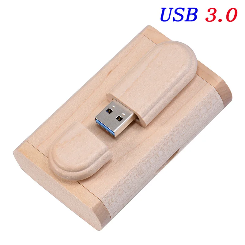 SHANDIAN USB 3,0 высокоскоростной логотип клиента деревянный USB флеш-накопитель кленовое дерево+ коробка Флешка 4 ГБ 8 ГБ 16 ГБ 32 ГБ карта памяти подарки - Цвет: White