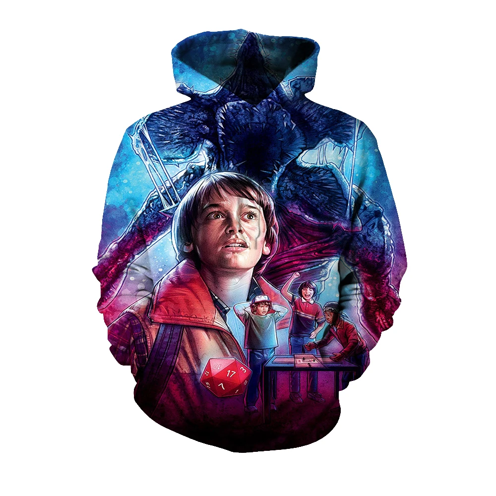 Stranger Things 6 Mr. Q хлопковые Толстовки и свитшоты странные вещи мода Hoddie ривердейл л Пип мужские повседневные свободные куртки 39 S толстовки - Цвет: Stranger Things 6