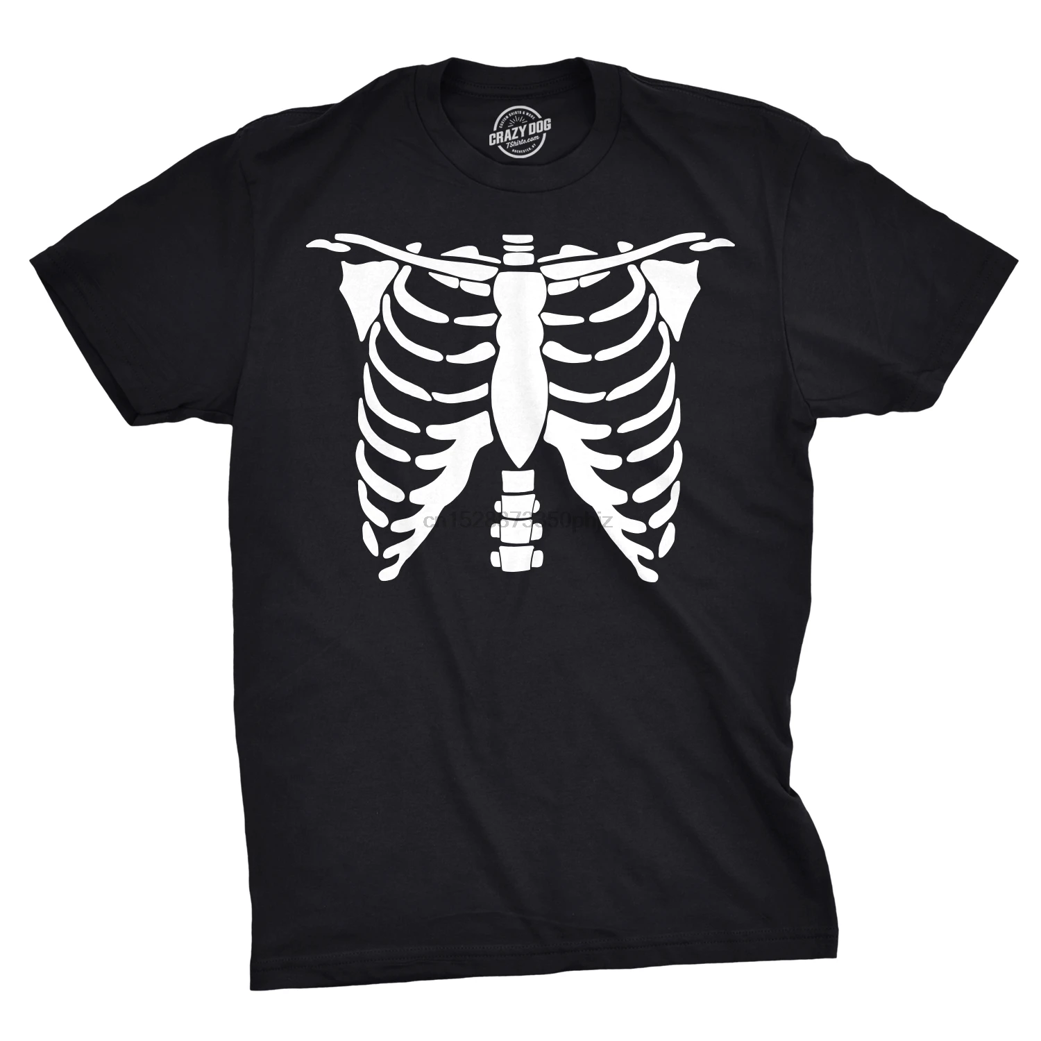 Mens White Skeleton Rib Cage Halloween Costume T shirt Cool Casual pride t men Unisex New Fashion tshirt Loose Size | Мужская одежда