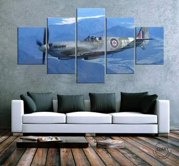 

Supermarine Spitfire Picture The Plane Poster Canvas Wall Art Paintings for Bedroom Wall Decor Unframed