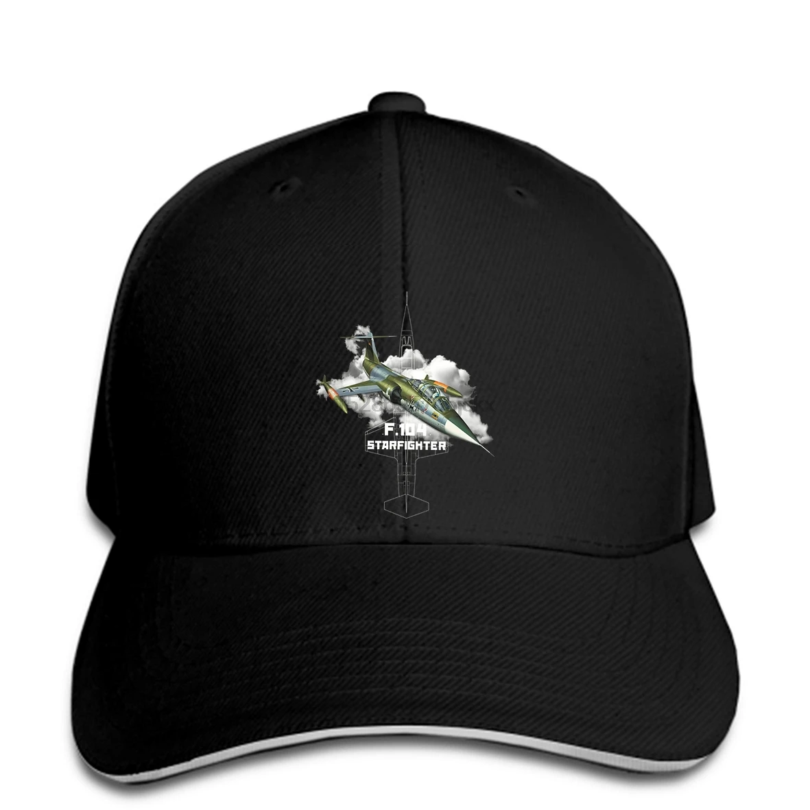 F 104 Starfighter самолет реактивный истребитель Flugzeug snapback шляпа пиковая