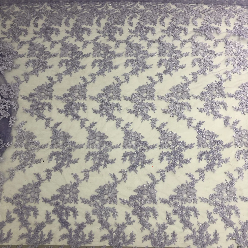 VILLIEA фиолетовые французские нигерийские кружева ткани высокого качества Тюль Африканские кружева Ткань Свадебный Африканский французский Тюль кружевная ткань