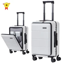 

New 20"24"26" inch ABS+PC suitcase bag Shell shape universal wheel carry on luggage zipper frame travel case fashion trolley