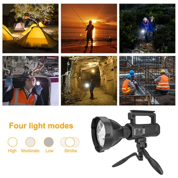 

Handheld Spotlight Lantern Flashlight Handheld P50 Flashlight Emergency Electric Torch Lamp for Camping Hiking Outdoor
