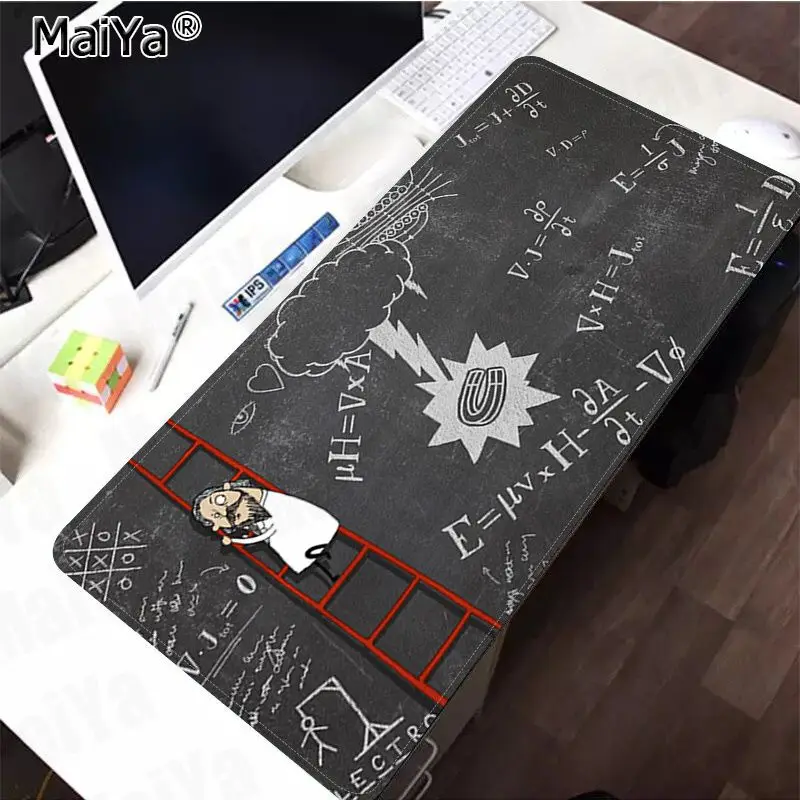 Lock Edge 40X90cm Maiya смешная Геометрическая формула индивидуальный игровой коврик для мыши для ноутбука резиновый ПК компьютерный игровой коврик - Цвет: Lock Edge 40X90cm