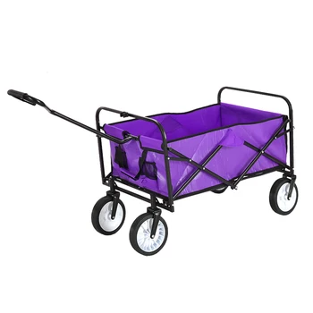 

Barrow Cart 100kg purple Garden Platform Trolley Folding Hand Truck Trolley Home Garden Tool Capacity