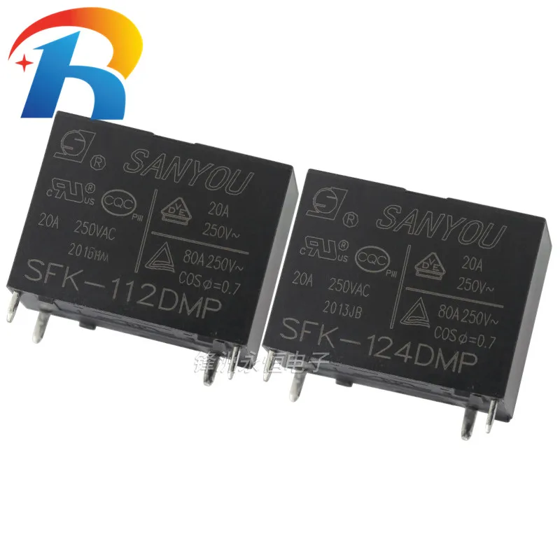 50 шт. Новый SANYOU SFK 112DMP 12VDC 124DMP 24VDC 4PIN 20A кондиционер специальный реле HF102F P/G4A 1A PE