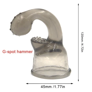 Head Covers AV Rod Head Cap Magic Wand Attachment AV Stick Vibrator Accessory Sex Shop Sex Toys For Couples Vibrator Cap 3