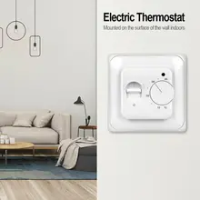 Номер Напольное отопление Электрический термостат Управление переключатель+ Сенсор кабель 230V AC 16A