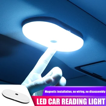 

LED Car Vehicle Interior Dome Roof Ceiling Reading Trunk Light Lamp USB Charging Multifunctional FAS6