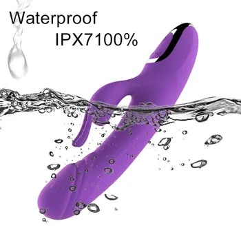 G Spot Rabbit Powerful Vibrator Sex Toys For Woman Clitoris Stimulator Double Penetration Vibrating Dildo Vagina Masturbation 6