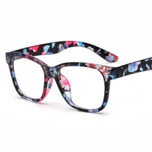 Новинка октября, модные ретро очки для чтения, унисекс, с литературным рисунком, без градусов, очки для чтения, классические, повседневные, дикие, квадратные очки