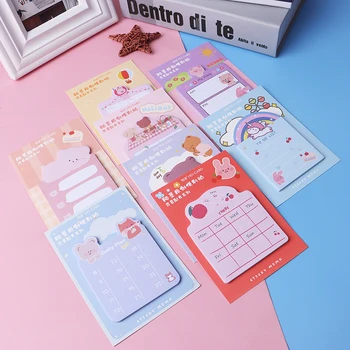 

30pcs/lot Cartoon Memo Pads Children Gifts Cute Mini Cute Mini Memo Pads Colorful Cartoon Write Down Points Memo Pads Fun Note