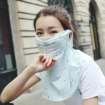 

Sunscreen breathable riding sunshade sunscreen mask to cover face shawl Breathable UV-resistant Scarf Neck Face Mask