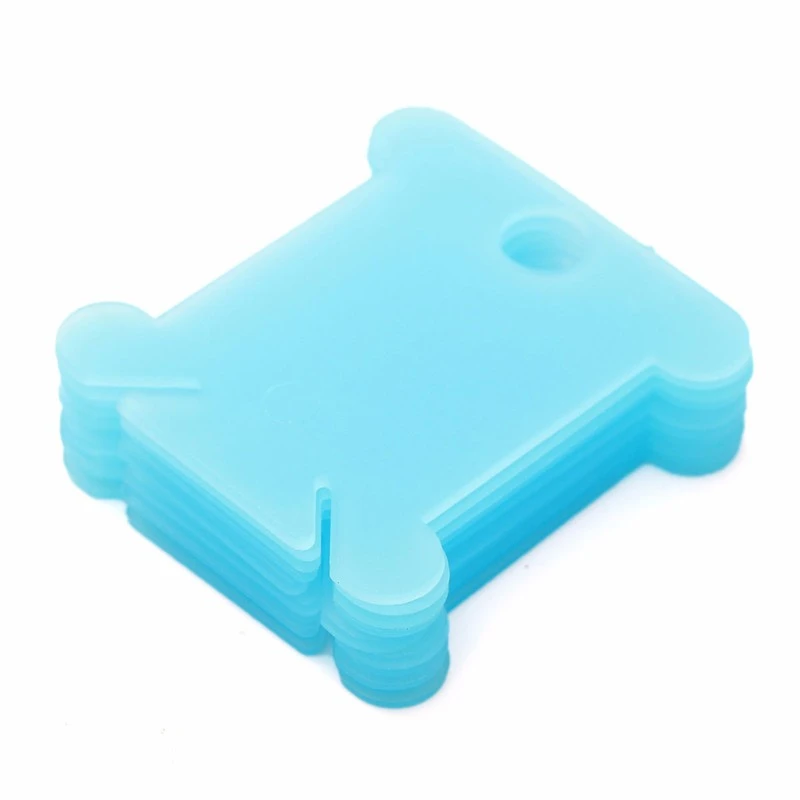 Light Blue Практичный 50 шт./компл. красочные пластиковые катушки органайзер для шитья ленты шпагат ремесла Инструменты обмотки - Цвет: Light Blue