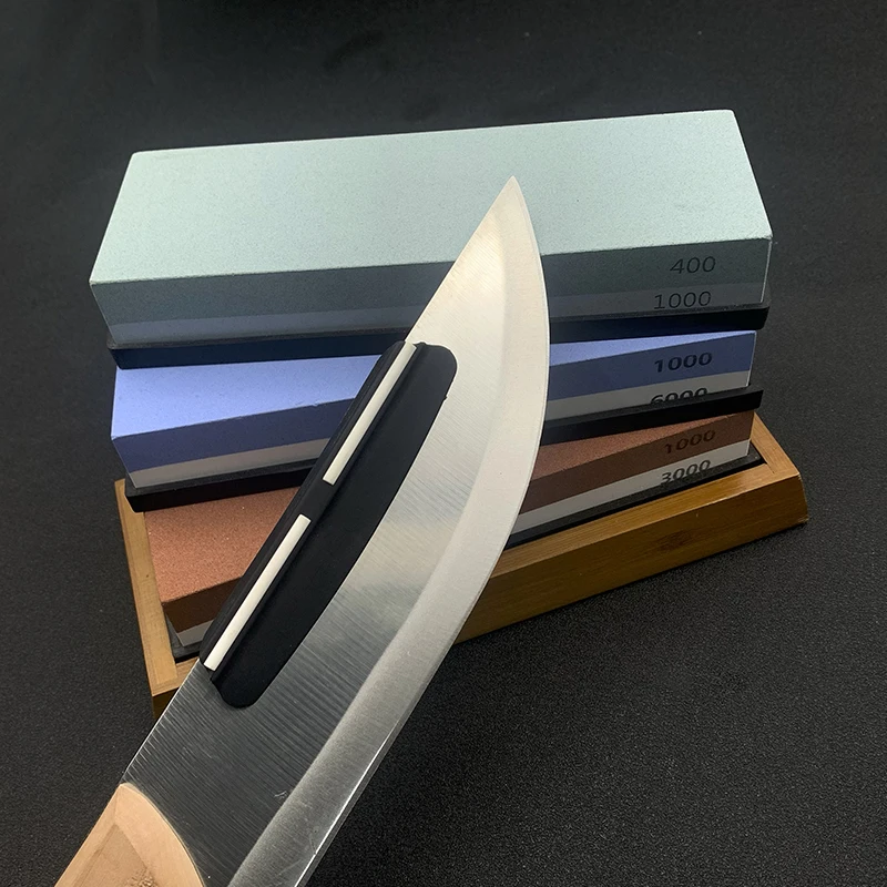 Knife Sharpening Stone Set - XINLINE 4 Side Grit 400/1000 3000