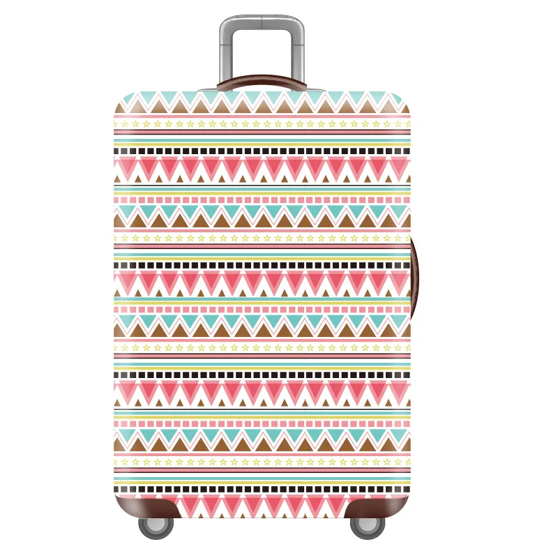 Эластичный Чехол для багажа для путешествий с цветочным узором, Защитные чехлы для багажа, уплотненный чехол для чемодана 18-32 дюйма, аксессуары для путешествий - Цвет: 07  Luggage cover