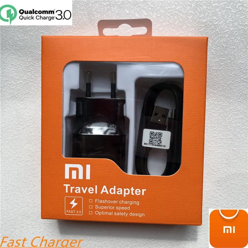 Оригинальное быстрое зарядное устройство XIAOMI 12 В/1 5 А QC3.0 адаптер USB TYPE C кабель