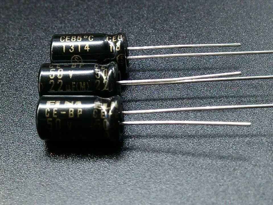 20 шт. черный неполярный электролитический конденсатор ELNA RBD 50V22UF 6 3 х11 мм 50 в 22 мкФ